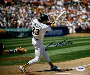 Jose Canseco Signed Oakland Athletics 8x10 Photo PSA X33208 - Picture 1 of 2