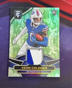 2024 Totally Certified Keon Coleman #TCM-KCM Green CAMO RC PATCH RC 33/35 Bills - Picture 1 of 2