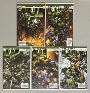 🔥MCU Comic Keys🔥World War Hulk #1 (Signed w/COA) 2 3 4 5 (2007)🔥NM(9.2-9.8)🔥 - Picture 1 of 4