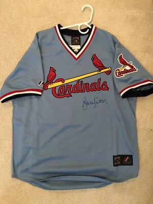 NWT Bruce Sutter Signed St Louis Cardinals Replica Jersey Large - Image 1 of 4