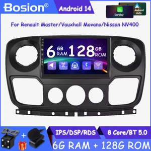 For Renault Master/Vauxhall Movano/Nissan NV400 Android 14 Car Radio GPS Sat Nav - Picture 1 of 21