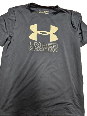 Under Armour Heat Gear Blue Athletic Short Sleeve T-shirt XL 16-18 - Image 1 of 3