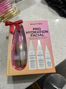 BeautyBio GLOfacial Hydro-Infusion Pro Hydra Deep Pore Cleansing Set GOLDEN GLOW - Picture 1 of 6