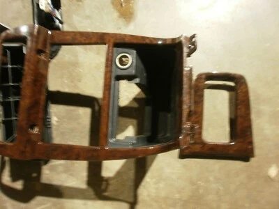 1998 1999 2000 2001 NISSAN ALTIMA RADIO DASH TRIM BEZEL WOODGRAIN 682609E000 - Image 1 of 2