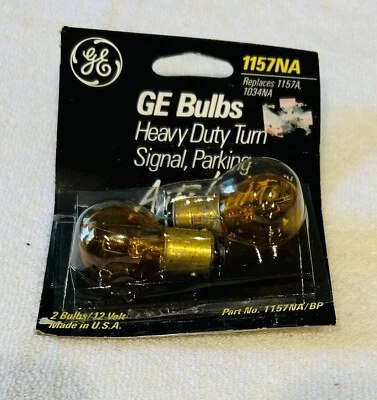 General Electric GE 1157NA Heavy Duty Turn Signal, Parking Bulbs - NOS - Image 1 of 2