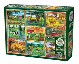 Postcards from the Farm 1000 Piece Jigsaw Puzzle Cobble Hill New - Picture 1 of 4