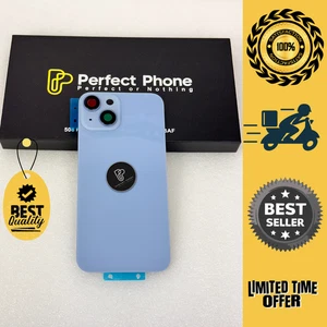 iPhone 14 Replacement Back Glass With Mag Safe-Camera Lens-Brackets-Magnets-UK - Picture 1 of 17