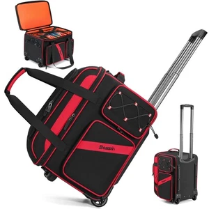 BOSSTIN Borsa per Cavi per DJ Rolling con Ruote, Custodia per DJ Gig Bag per Attrezzature con... - Foto 1 di 6