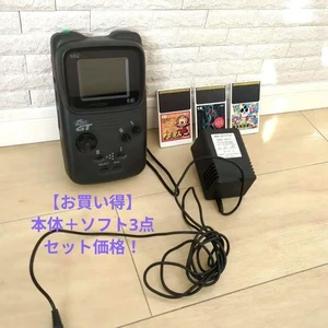 PC Engine GT Console Black & Game Software Set of 3 Momotaro Action PC Genjin - Picture 1 of 12