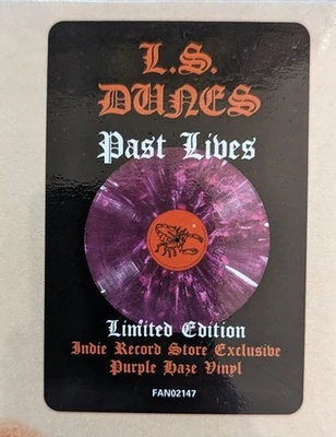L.S. DUNES Past Lives *SEALED* Limited Purple Marble Vinyl LP w/ Hype Sticker - Image 1 of 3