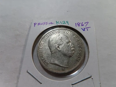 K129 Germany Prussia 1867 Vereinsthaler - Image 1 of 2
