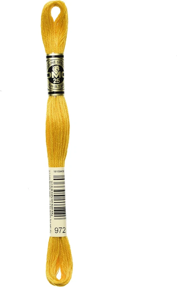 6-Strand Embroidery Cotton Floss, Deep Canary - Image 1 of 1