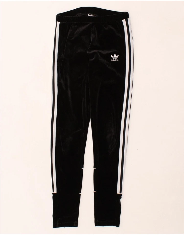ADIDAS Womens Leggings UK 6 XS Black Polyester AD02 - Image 1 of 4
