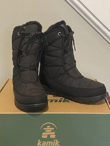 Kamik Hannah halbhohe Damenstiefel vegan schwarz wasserdicht Dri-Defense Größe 9 neu im Karton - Bild 1 von 5