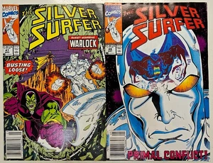 Marvel Comics Silver Surfer 2 Key Issues 47 49 High Grade FN Newsstand Variant - Picture 1 of 1