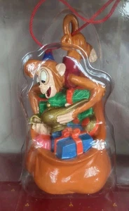 NEW Vintage Disney Store Christmas Ornament Alladin Abu Lamp Gift Sack Presents  - Picture 1 of 4
