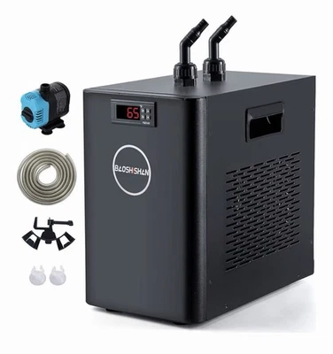 Resfriador de aquário Poafamx, 42 galões 1/10 HP resfriador de água com Pu... - Imagem 1 de 4