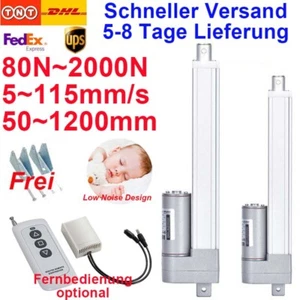 Actuador lineal eléctrico 80N 100N 300N 2000N 12V 50mm -1000mm - Imagen 1 de 37