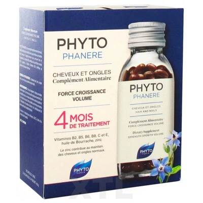PHYTO Phytophanere Suplemento Dietético Cabello y Uñas 2x120 4 Meses Cápsulas EXP:07/27 Foto 1 de 4