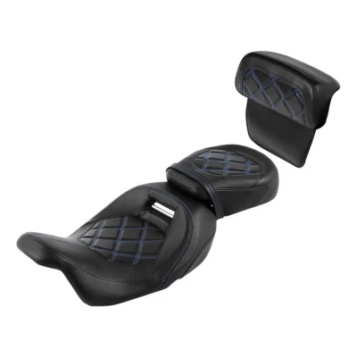 司机和乘客座椅靠背垫适用于哈雷 CVO 公路滑翔 2014 - 2023 — 第 1/4 张图片