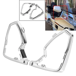Chrome Mirror Mount Cover Base Trim For Honda Goldwing 1500 GL1500A Aspencade - Picture 1 of 18