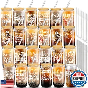 Layhit 24 Set Gift for Nurses Bulk Funny Nursing Graduation Appreciation Cups - Picture 1 of 5