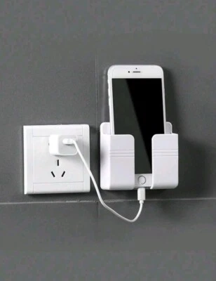 Wall-Mounted Storage Rack, Wall-Mounted Mobile Phone Charging Rack, Wall-Mounted - Image 1 of 4