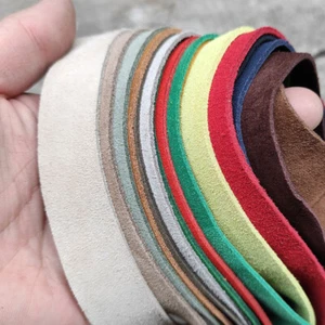 110CM Solid Genuine Cowhide Leather Strap Strip Trimming String for Handle Cover - Picture 1 of 35