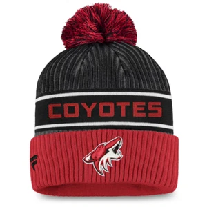 Fanatics Arizona Coyotes Cuffed Knit Hat Black/Garnet with Pom Unisex Adult OSFM - Picture 1 of 2