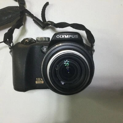 Olympus SP Series SP-560 UZ 8.0MP Digital Camera Black For Parts M512MB Card - Image 1 of 4