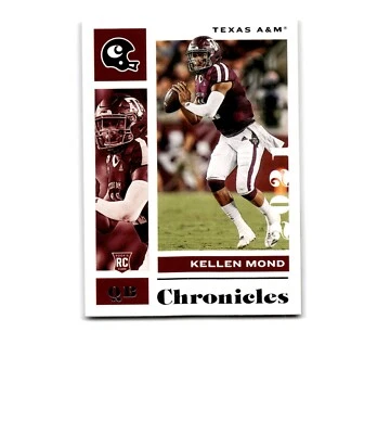 Kellen Mond Rookie 2021 Panini Chronicles Draft Picks #20  Minnesota Vikings A&M - Image 1 of 2