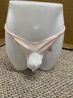 Victori@‘s Pink/white  String Thong Size Large POUCH PANTIES Men’s lingerie