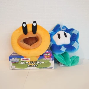 Super Mario Bros. Wonder Sanei Plush Talking Flower & Wonder Flower Set Nintendo - Picture 1 of 10