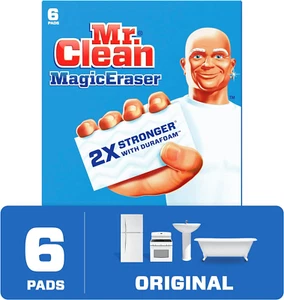 Mr. Clean Magic Eraser Original Cleaning Pads with Durafoam, White, 6 Count - Picture 1 of 12