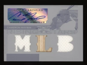 2008 Cameron Maybin Topps Triple Threads Printing Plate Auto Autograph #1/1 - Picture 1 of 2