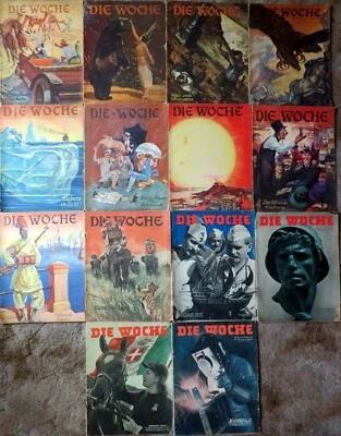 DIE WOCHE Magazine - GERMAN Language - 14 Vintage Issues from 1925-26, 1943 - Image 1 of 4