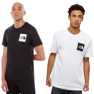 The North Face Men's T-Shirt Short Sleeve Casual Fine Box Logo Crewneck Shirt - Picture 1 of 11
