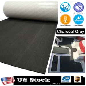 94.5" EVA Foam Boat Decking Sheet Mat Faux Teak Marine Yacht Flooring Pad Gray - Picture 1 of 20