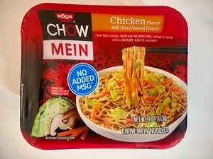 Nissin Chow Mein Chicken Noodles Microwavable Meal Each Pkg 4 oz (4 Pk) - Picture 1 of 2