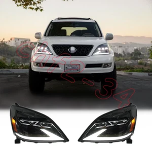 For Lexus GX470 LED DRL Left + Right Headlights Projector Assembly 2003-2009 - Picture 1 of 12
