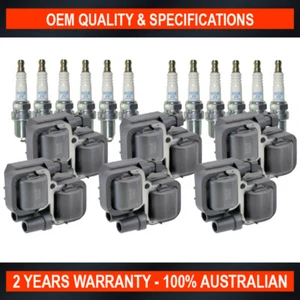 Set Swan Ignition Coils & NGK Spark Plugs for Mercedes Benz M-Class ML320 ML350 - Picture 1 of 6