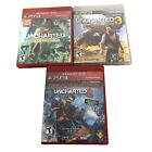 Uncharted Drake's Fortune  Uncharted 3 Drakes Deception  Uncharted 2 Among Thiev