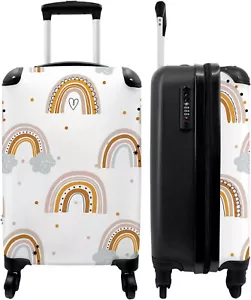 NoBoringSuitcases.com® Koffer, Regenbogen - 55x40x20 Handgepäck Trolly NEU OVP - Bild 1 von 1