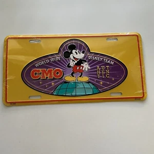 WDW Worldwide Disney Team CMO License Plate Authentic - Picture 1 of 2
