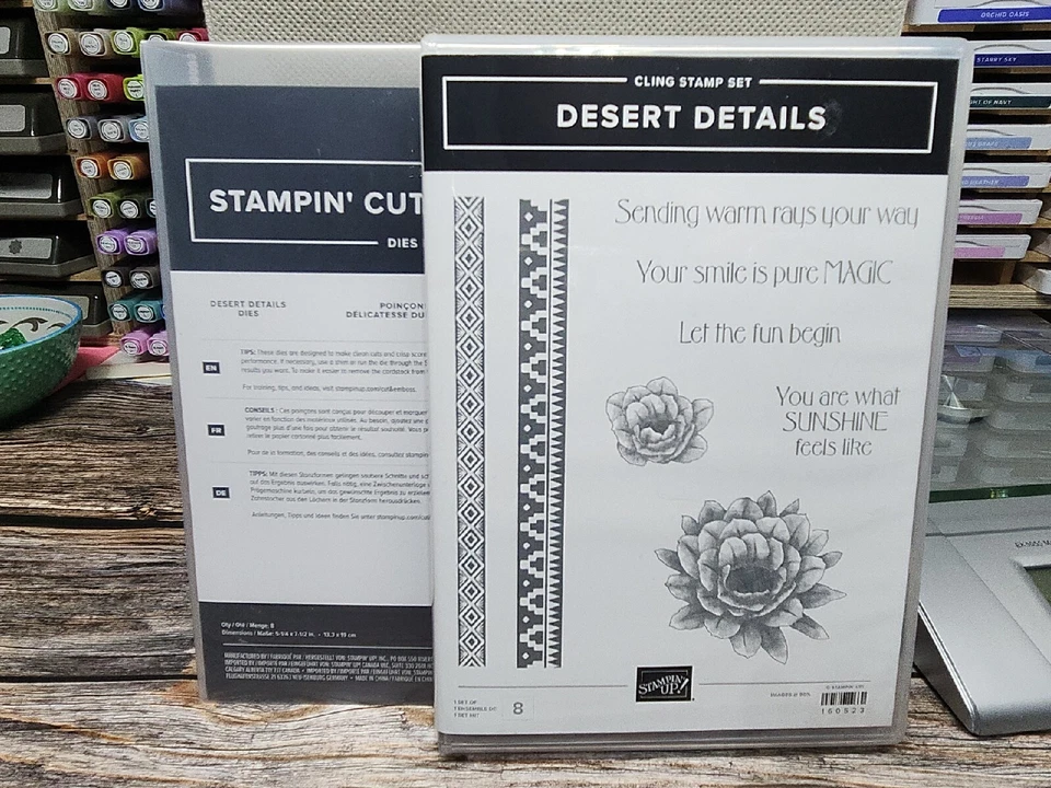 Stampin' Up! ДЕТАЛИ ПУСТЫНИ Набор марок и Штампов Комплект Юго-западная Граница Ацтеки - Изображение 1 из 4