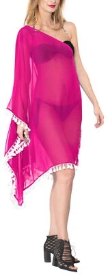 Traje de baño LA LEELA para mujer talla grande cubierta para piscina traje de baño EE. UU. 8-18 rosa_B515 Foto 1 de 3