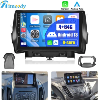 4+64GB Android 13 Carplay Autoradio GPS Für Ford C-Max 2011-2015 Kuga 2013-2015 - Bild 1 von 4