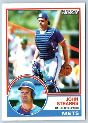 JOHN STEARNS 1983 O-PEE-CHEE 83 NO 212 NRMINT+        57790 - Image 1 of 2
