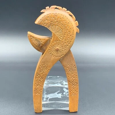 c.1960's East European Embossed  Wood Folk Art Nutcracker Hand Made Pliers Style - Image 1 of 4
