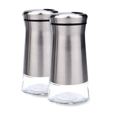 Stainless Steel Salt and Pepper Shakers with Adjustable Holes V2E53445 - Image 1 of 4